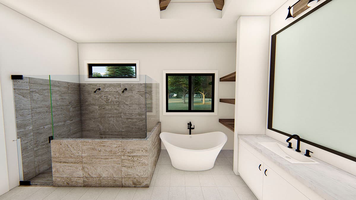 Plan 915054CHP: 4600 Square Foot Transitional Farmhouse Plan with Game Room and Study - Image #13 - Country, European, Farmhouse, Modern Farmhouse, Transitional