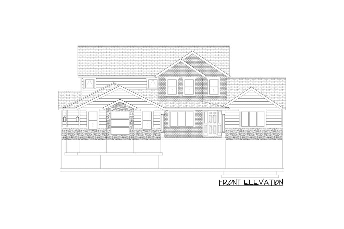 Plan 61395UT: Exclusive Transitional Two-story Home Plan with Main-level Owner's Suite - Image #39 - Craftsman, Mountain, Northwest