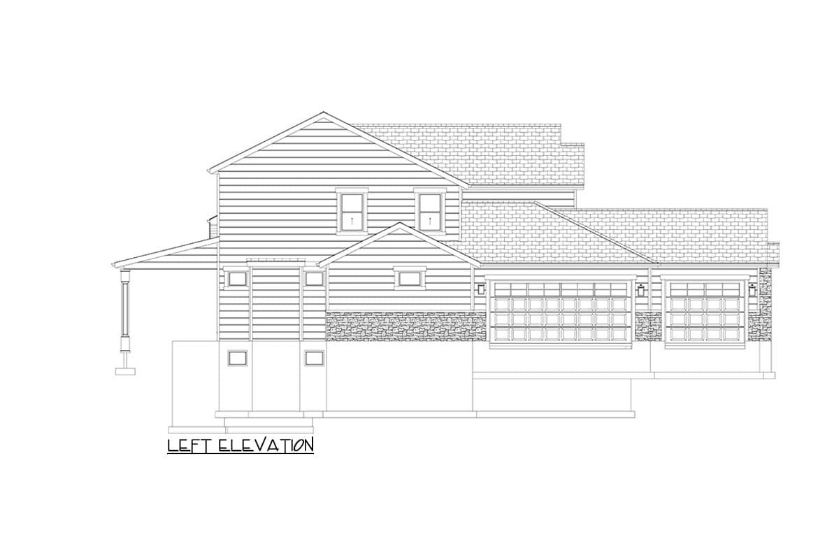 Plan 61395UT: Exclusive Transitional Two-story Home Plan with Main-level Owner's Suite - Image #40 - Craftsman, Mountain, Northwest