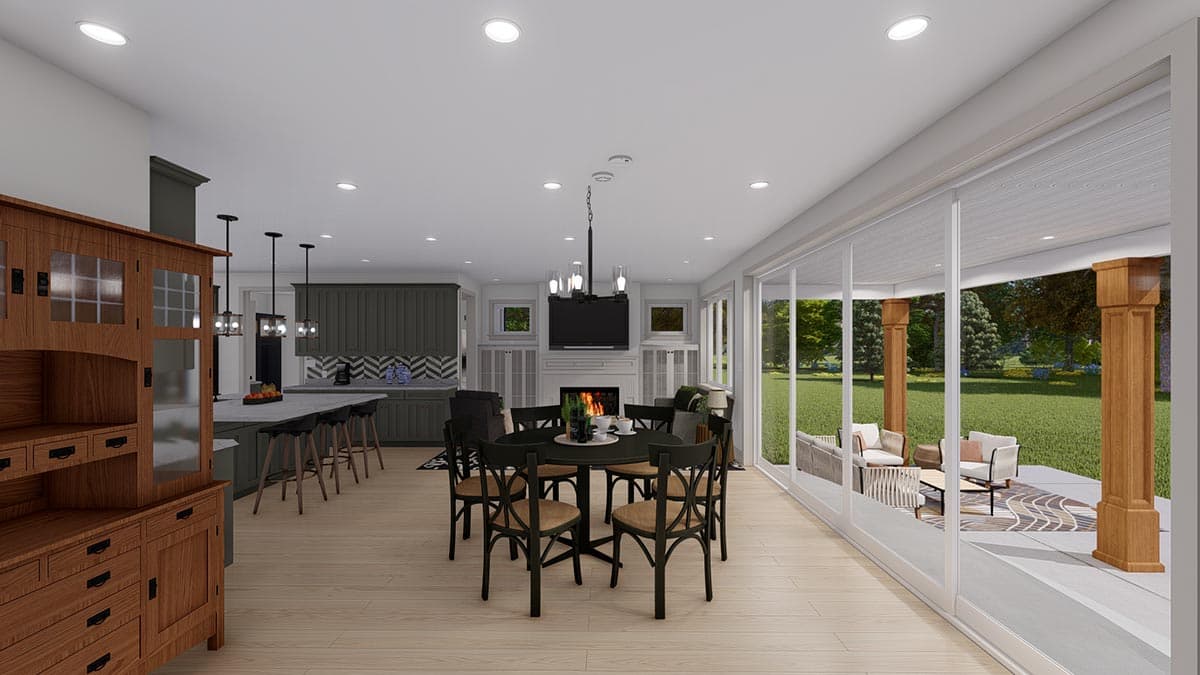 Plan 61395UT: Exclusive Transitional Two-story Home Plan with Main-level Owner's Suite - Image #19 - Craftsman, Mountain, Northwest