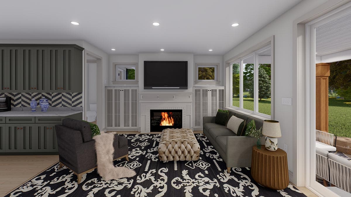 Plan 61395UT: Exclusive Transitional Two-story Home Plan with Main-level Owner's Suite - Image #22 - Craftsman, Mountain, Northwest