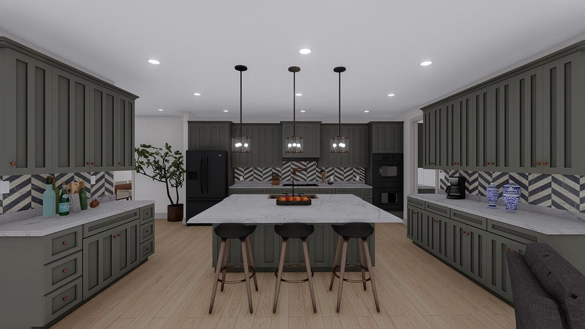 Plan 61395UT: Exclusive Transitional Two-story Home Plan with Main-level Owner's Suite - Image #23 - Craftsman, Mountain, Northwest