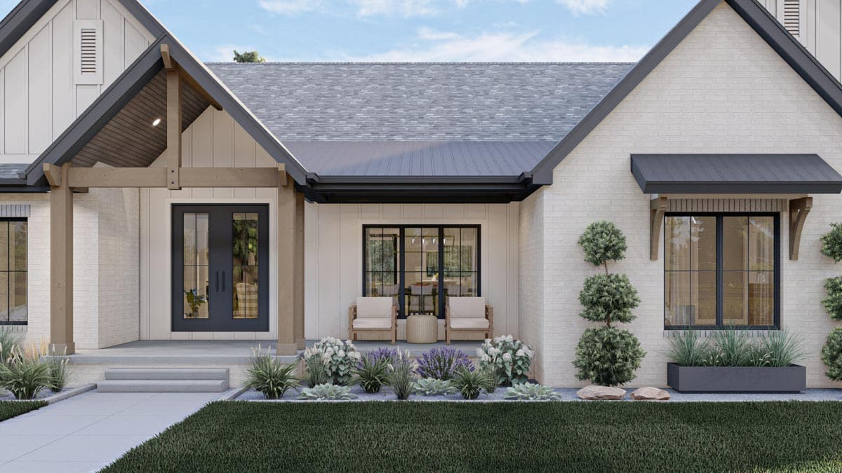 Plan 623155DJ: 4-Bed 2500 Square Foot Modern Farmhouse Plan with Bonus Expansion - Image #8 - Country, Craftsman, New American, Ranch, Traditional