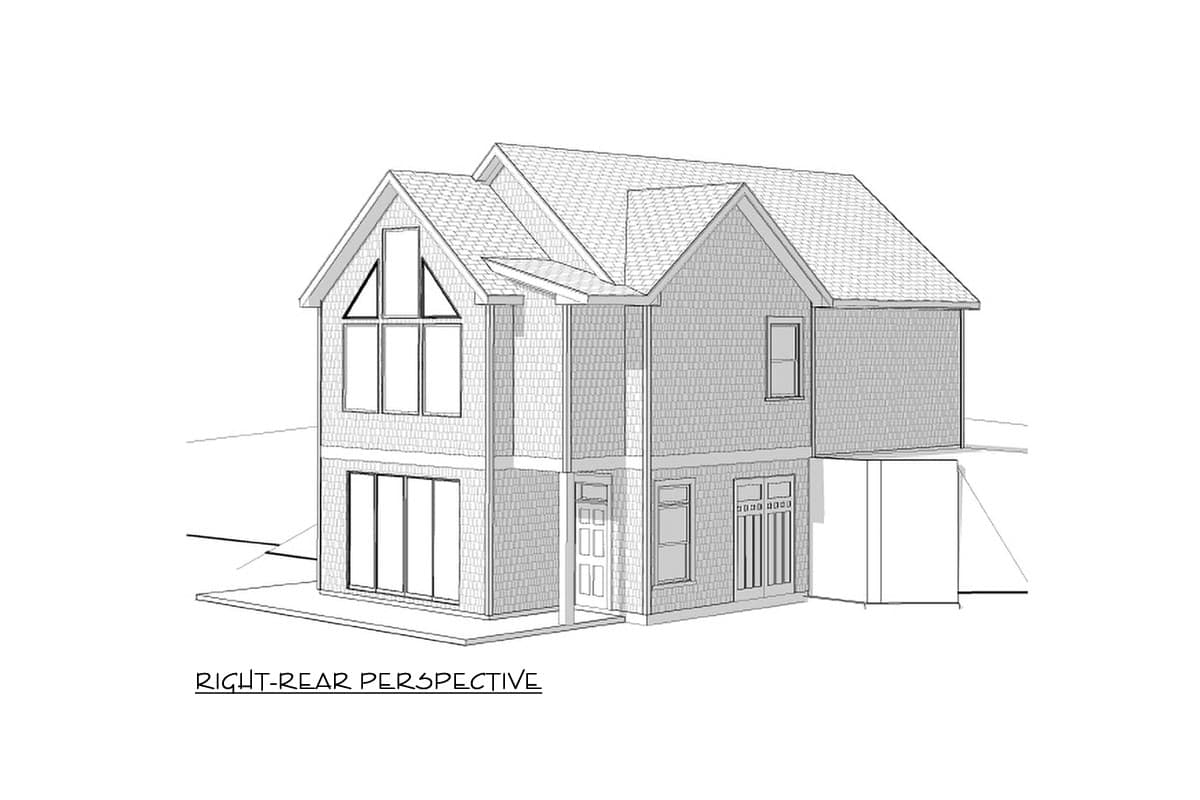 Plan 92029VS: Guest House with Murphy Bed and Game Room - Image #4 - Cottage, Country, Southern, Vacation