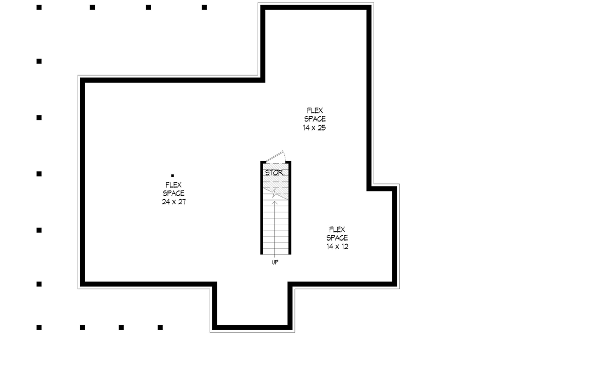 Plan 680037VR: 3-Bed Modern Farmhouse Plan Under 1900 Square Feet with Wraparound Porch - Floor Plan - Lower Level - Country, Farmhouse, Modern Farmhouse, New American, Rustic