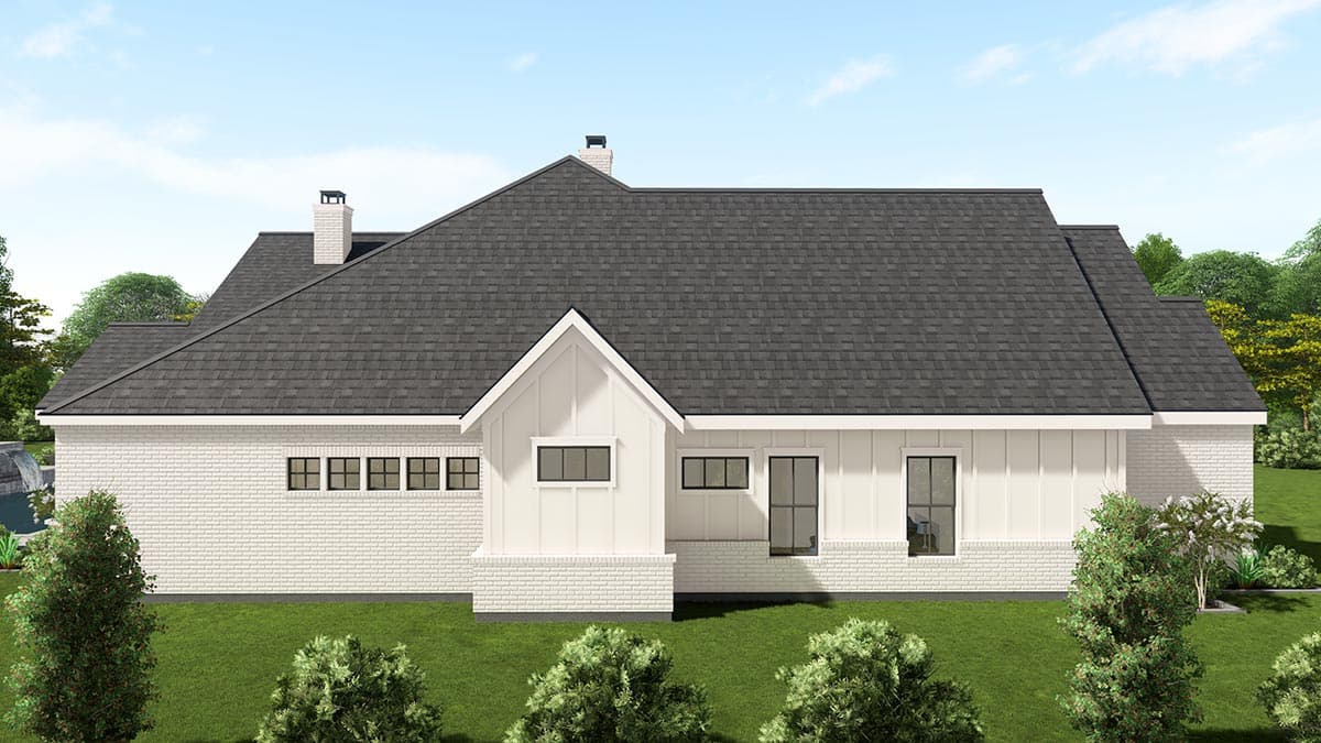 Plan 25427TF: New American House Plan with Guest Suite and Office - 4683 Sq Ft - Image #5 - Country, Craftsman, New American, Ranch, Transitional