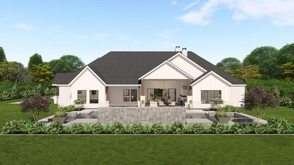 Plan 25427TF: New American House Plan with Guest Suite and Office - 4683 Sq Ft - Image #9 - Country, Craftsman, New American, Ranch, Transitional