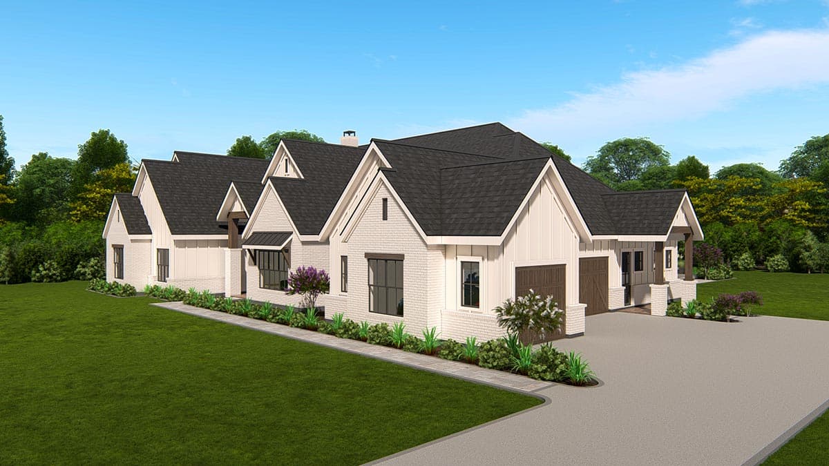 Plan 25427TF: New American House Plan with Guest Suite and Office - 4683 Sq Ft - Image #13 - Country, Craftsman, New American, Ranch, Transitional