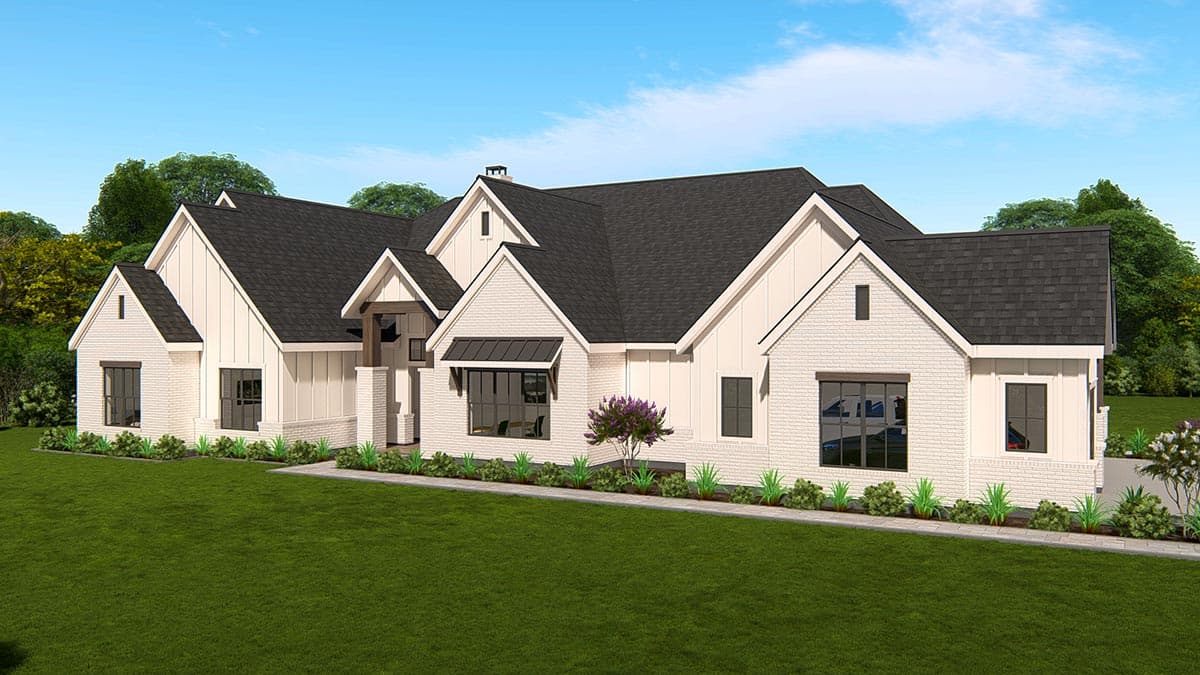Plan 25427TF: New American House Plan with Guest Suite and Office - 4683 Sq Ft - Image #14 - Country, Craftsman, New American, Ranch, Transitional