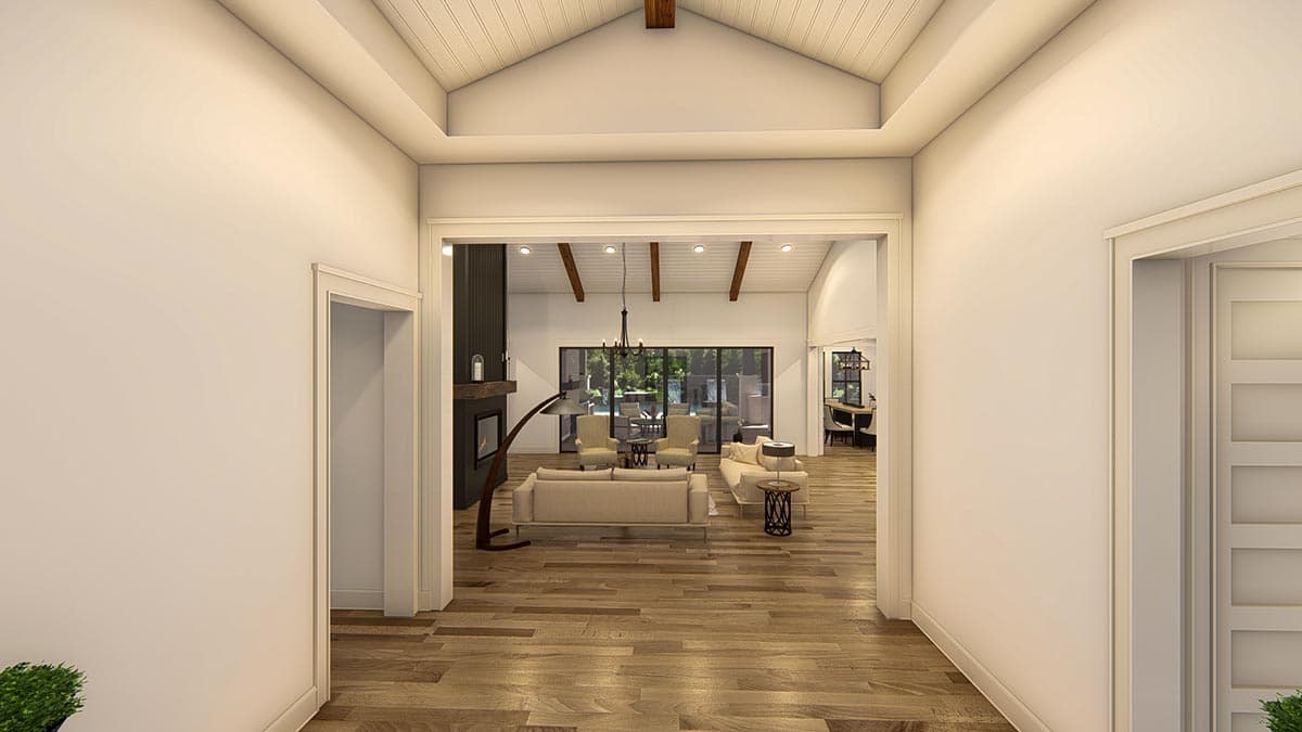 Plan 25427TF: New American House Plan with Guest Suite and Office - 4683 Sq Ft - Image #16 - Country, Craftsman, New American, Ranch, Transitional