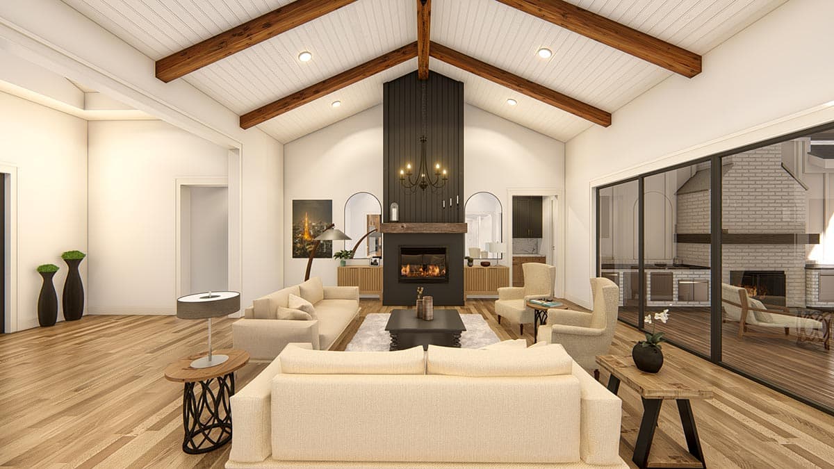 Plan 25427TF: New American House Plan with Guest Suite and Office - 4683 Sq Ft - Image #19 - Country, Craftsman, New American, Ranch, Transitional