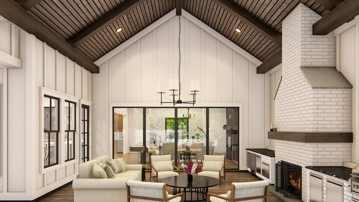 Plan 25427TF: New American House Plan with Guest Suite and Office - 4683 Sq Ft - Image #48 - Country, Craftsman, New American, Ranch, Transitional