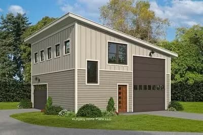 800 Square Foot RV-Friendly Garage with Roomy Loft Above