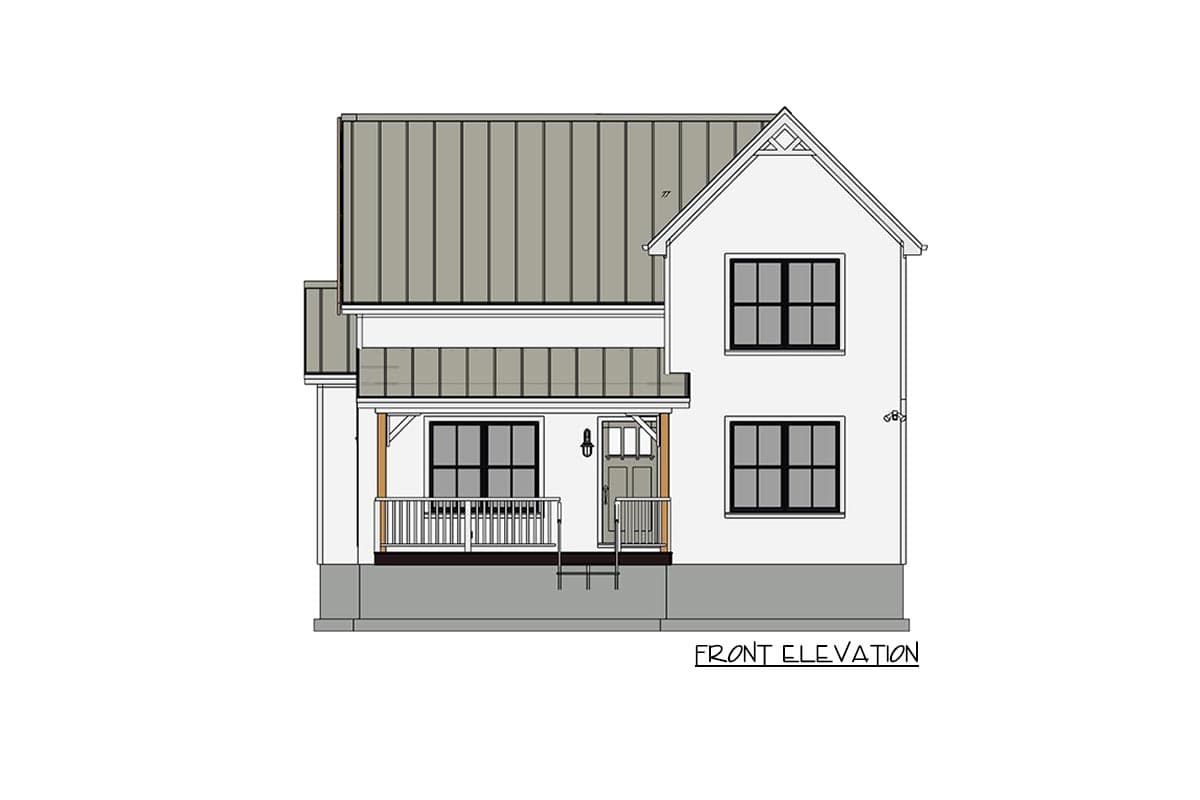 Plan 430823SNG: 1121 Square Foot Farmhouse Cottage with 3 Bedrooms - Image #11 - Cottage, Country, Farmhouse, Modern Farmhouse, New American