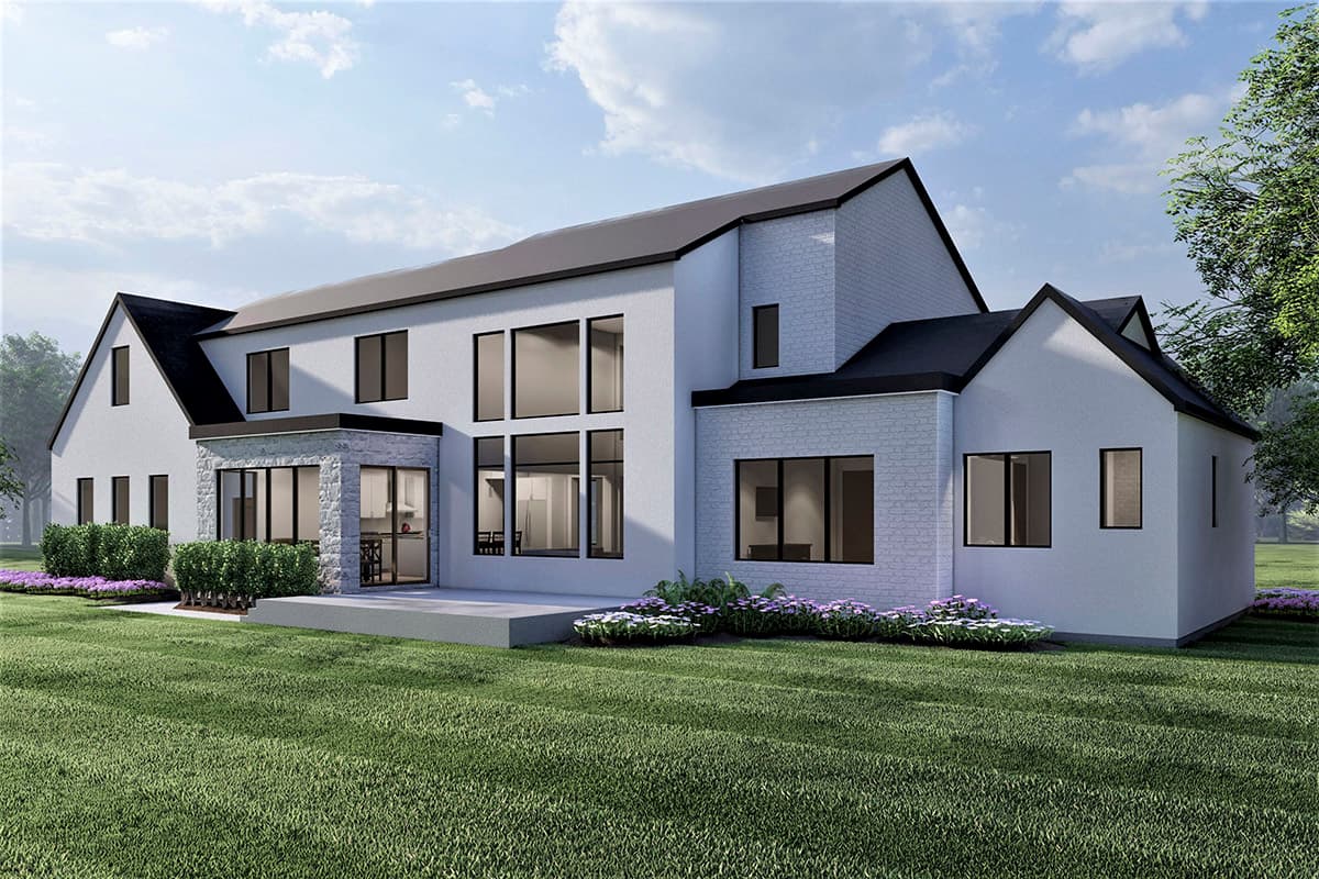 Plan 490076NAH: Transitional Home Plan with 4000 Square Feet of Living Space Across Two Floors - Image #13 - European, Transitional
