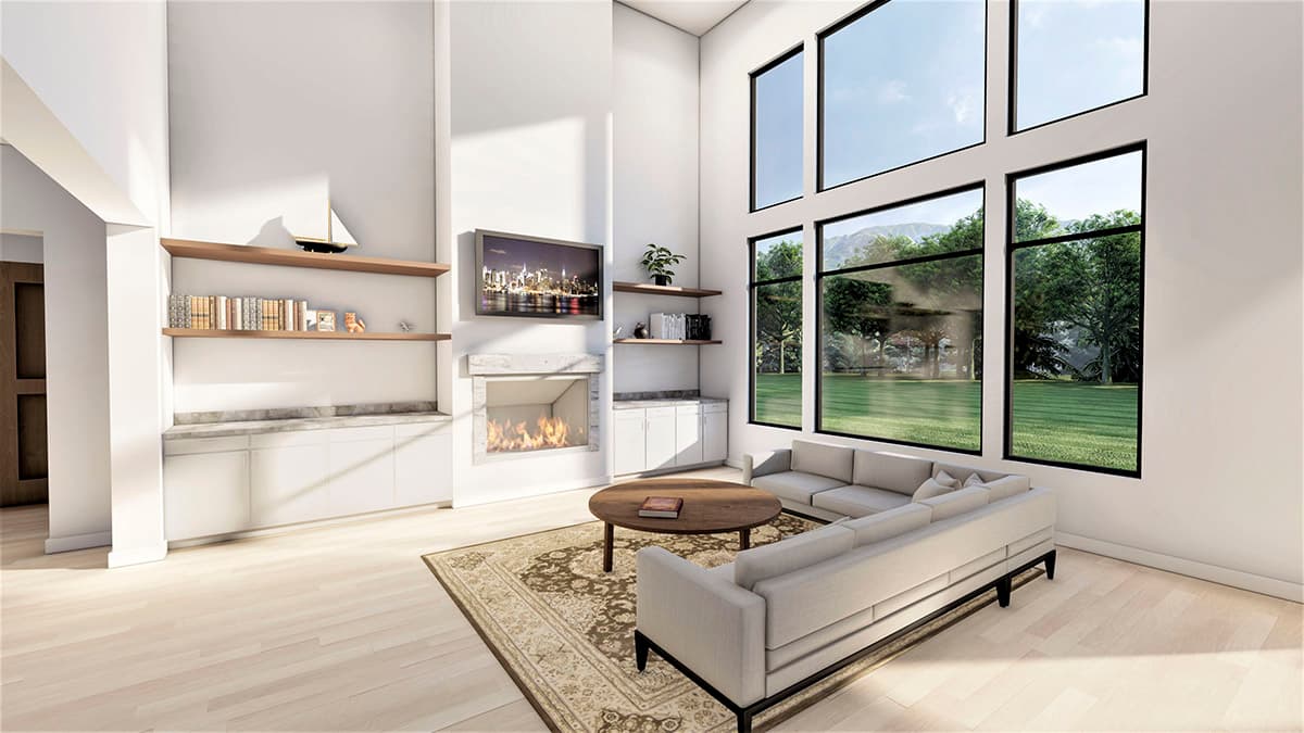 Plan 490076NAH: Transitional Home Plan with 4000 Square Feet of Living Space Across Two Floors - Image #16 - European, Transitional