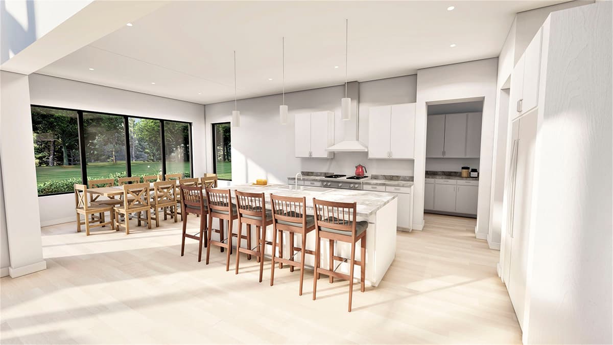Plan 490076NAH: Transitional Home Plan with 4000 Square Feet of Living Space Across Two Floors - Image #17 - European, Transitional