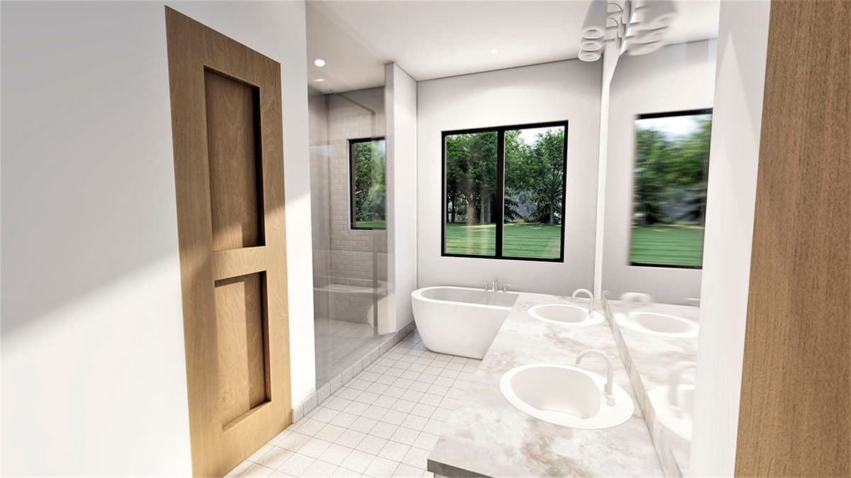 Plan 490076NAH: Transitional Home Plan with 4000 Square Feet of Living Space Across Two Floors - Image #19 - European, Transitional