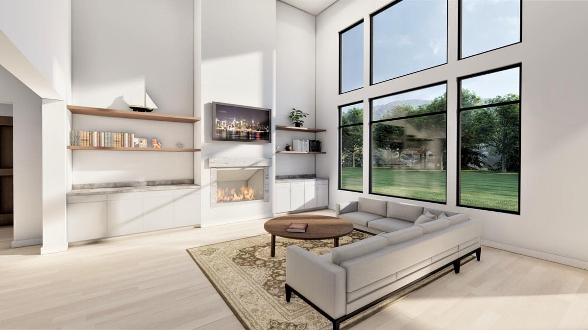 Plan 490076NAH: Transitional Home Plan with 4000 Square Feet of Living Space Across Two Floors - Image #7 - European, Transitional