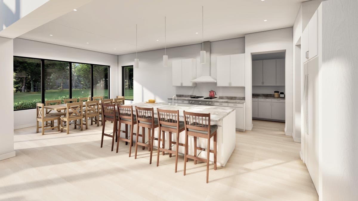 Plan 490076NAH: Transitional Home Plan with 4000 Square Feet of Living Space Across Two Floors - Image #8 - European, Transitional