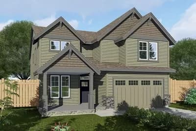 2500 Square Foot Craftsman Home Plan with Home Office Potential