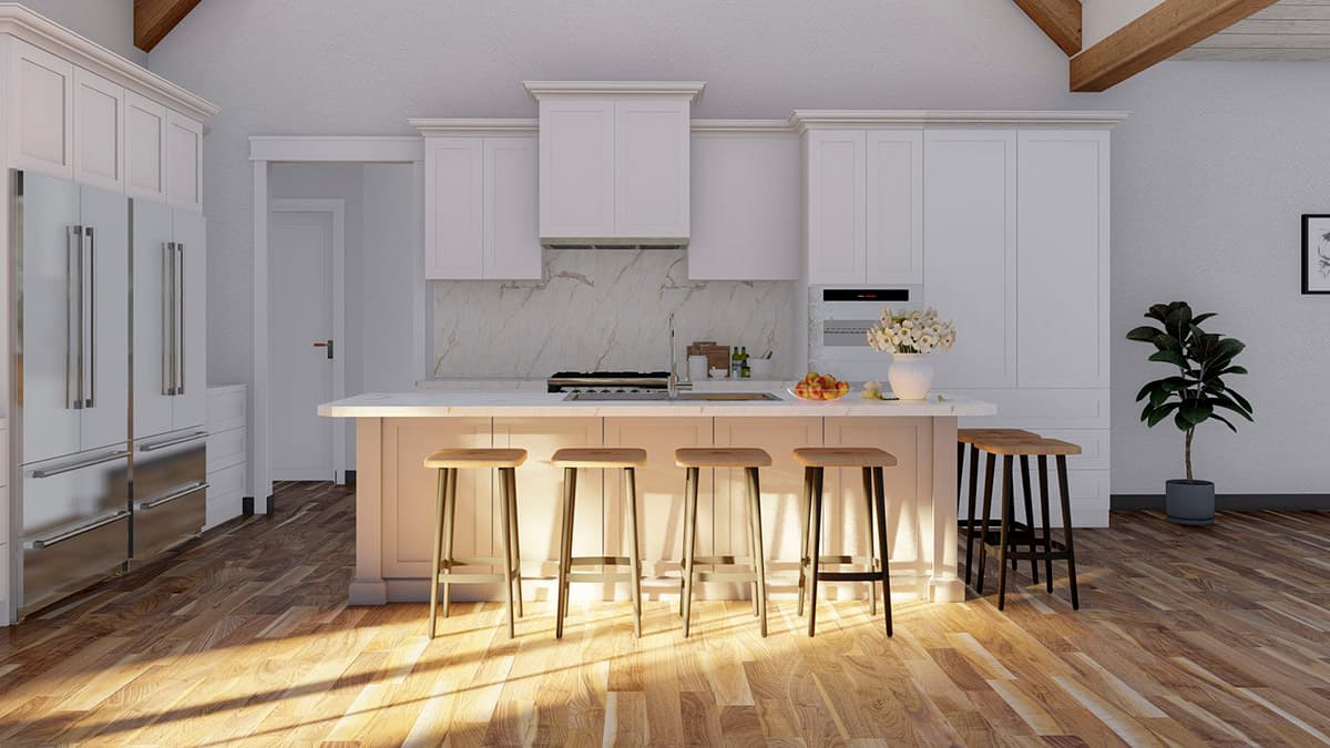 Plan 70827MK: Rustic 2400 Square Foot 3-Bed Ranch Home Plan with Home Office  - Image #7 - New American, Ranch, Traditional