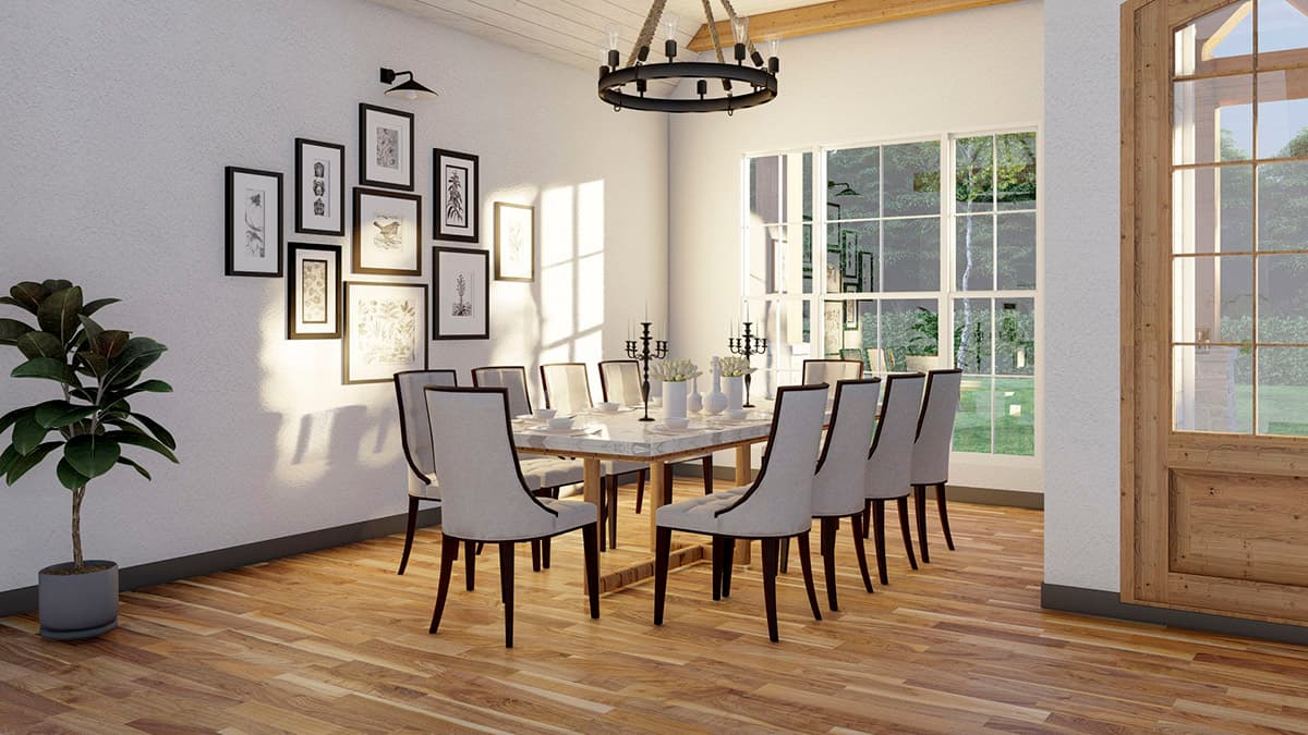 Plan 70827MK: Rustic 2400 Square Foot 3-Bed Ranch Home Plan with Home Office  - Image #11 - New American, Ranch, Traditional