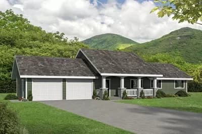 2300 Square Foot Traditional Ranch with Lower Level Family Room with Outdoor Access