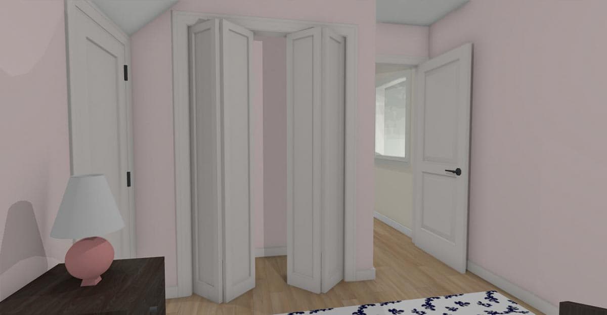 Plan 430825SNG: 750 Square Foot Farmhouse-style ADU with 2-Story Living Room - Image #14 - Cottage, Country, Farmhouse, Traditional