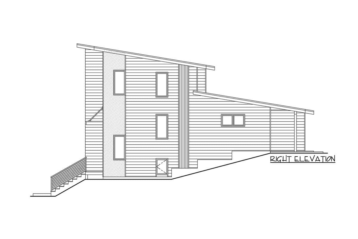 Plan 72367DA: Hillside Townhouse Duplex Home Plan with Matching Units Each Under 2000 Square Feet - Image #4