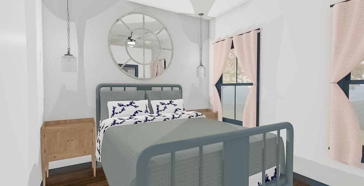 Plan 430826SNG: 3-Bed Cottage Just Over 1,000 Square Feet of Living Space - Image #8 - Cottage, Country, Modern Farmhouse, Vacation