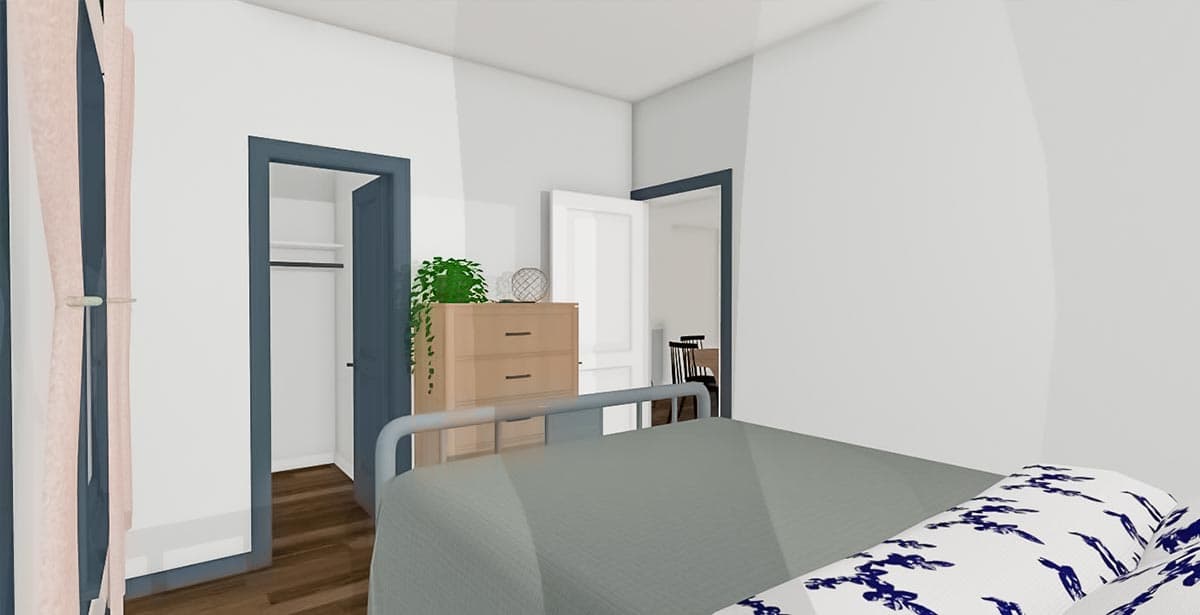 Plan 430826SNG: 3-Bed Cottage Just Over 1,000 Square Feet of Living Space - Image #9 - Cottage, Country, Modern Farmhouse, Vacation