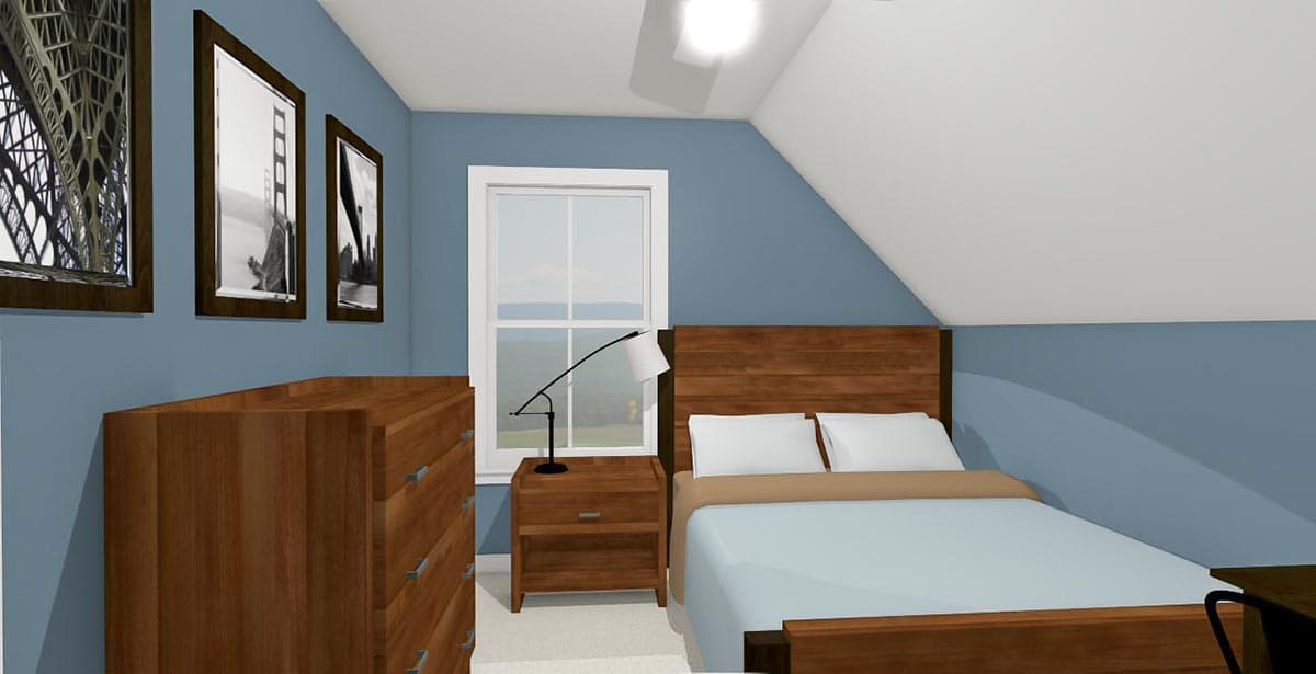 Plan 430826SNG: 3-Bed Cottage Just Over 1,000 Square Feet of Living Space - Image #14 - Cottage, Country, Modern Farmhouse, Vacation