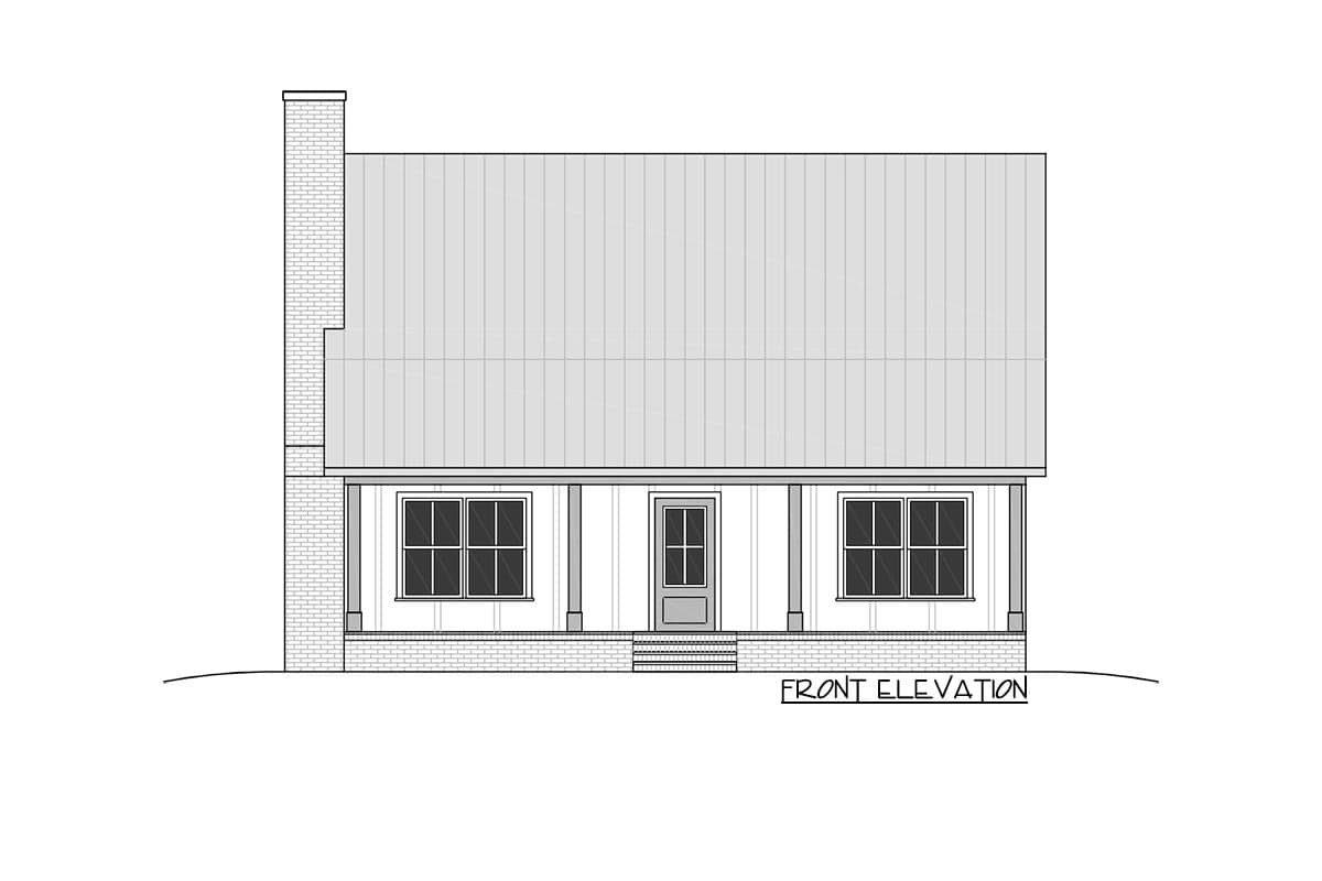 Plan 810010RBT: 1,550 Square Foot Cottage with Loft  - Image #6 - Cottage, Country, Farmhouse, Rustic, Traditional, Vacation