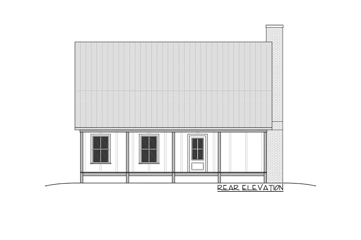 Plan 810010RBT: 1,550 Square Foot Cottage with Loft  - Image #7 - Cottage, Country, Farmhouse, Rustic, Traditional, Vacation