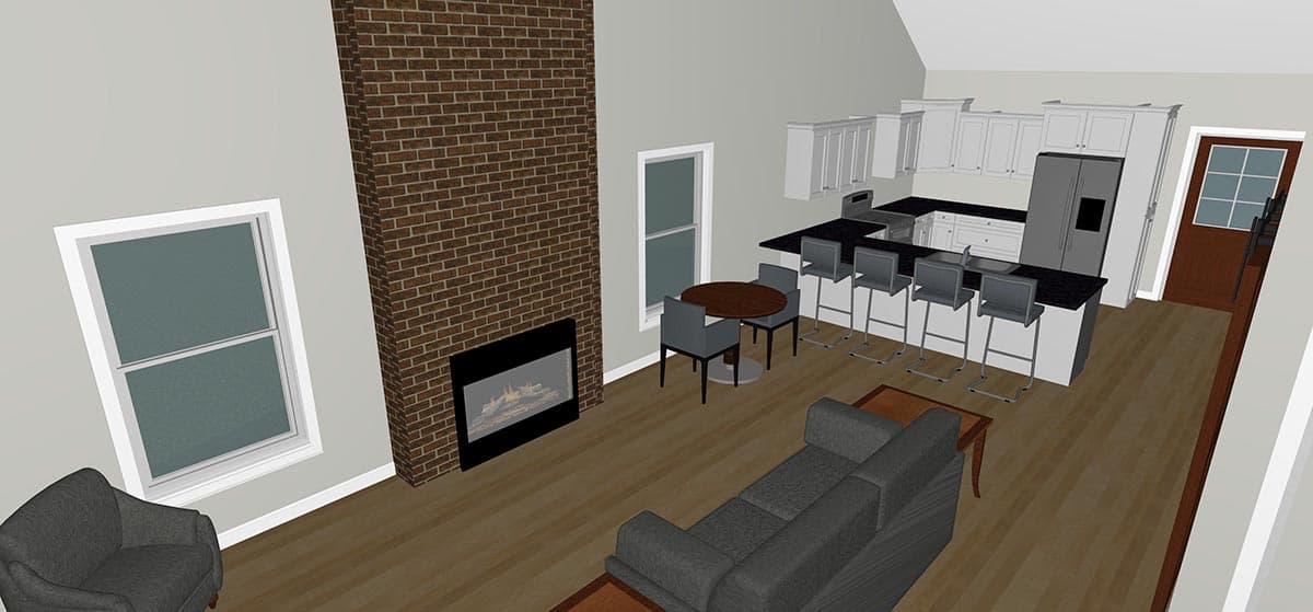 Plan 810010RBT: 1,550 Square Foot Cottage with Loft  - Image #4 - Cottage, Country, Farmhouse, Rustic, Traditional, Vacation