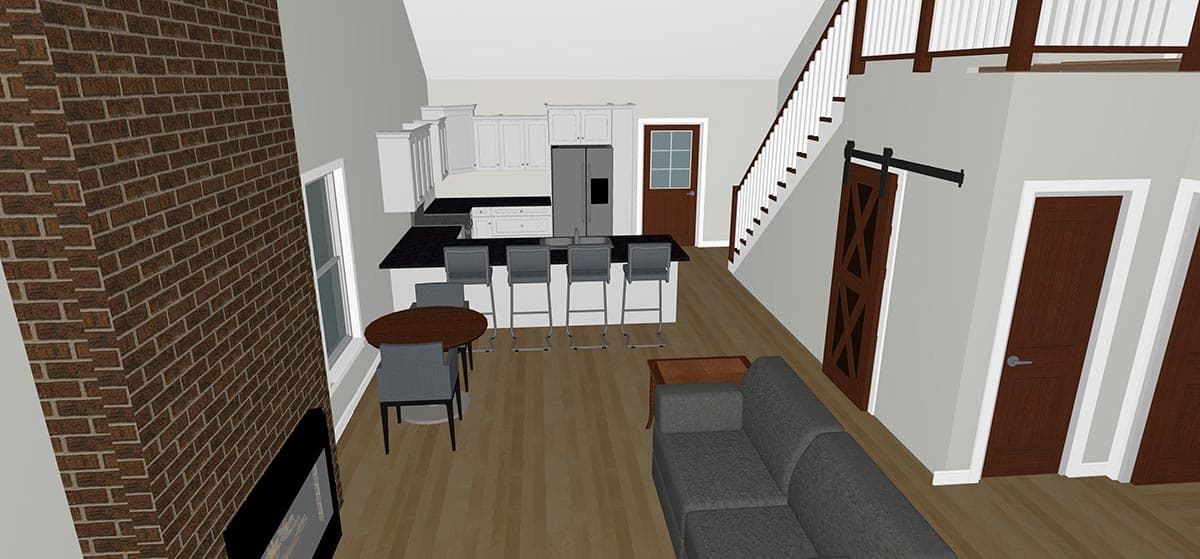 Plan 810010RBT: 1,550 Square Foot Cottage with Loft  - Image #5 - Cottage, Country, Farmhouse, Rustic, Traditional, Vacation