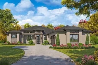 4-Bed Home Transitional House Plan with Split Bedrooms and Outdoor Living - 3195 Sq Ft