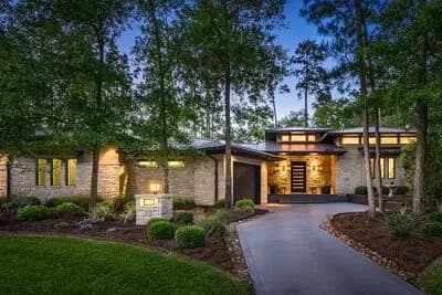 Neo-Prairie Style Home Plan Under 3700 Square Feet with 3 Bedrooms 