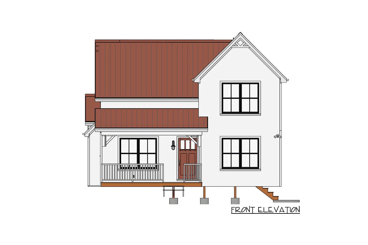 Plan 430827SNG: 3-Bed 960 Square Foot Country Cottage - Image #19 - Acadian, Cottage, Country, Farmhouse, Modern Farmhouse