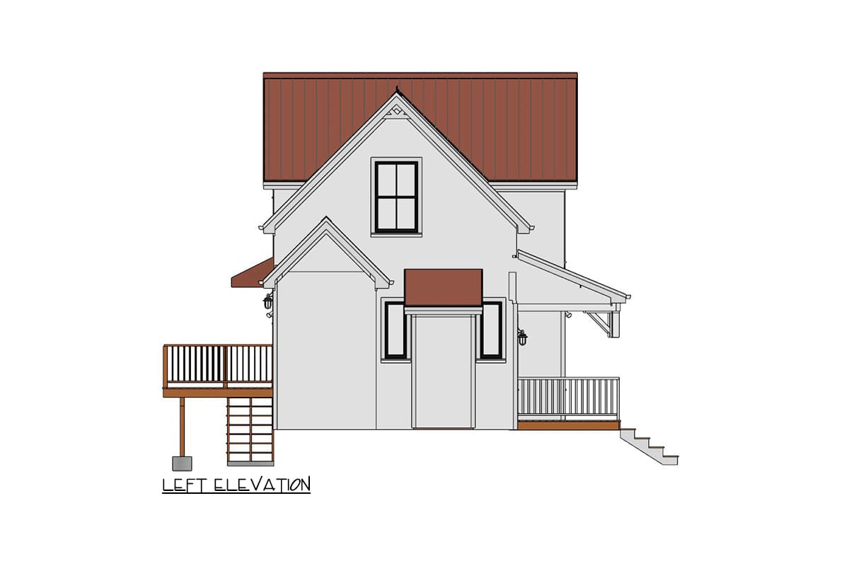 Plan 430827SNG: 3-Bed 960 Square Foot Country Cottage - Image #20 - Acadian, Cottage, Country, Farmhouse, Modern Farmhouse