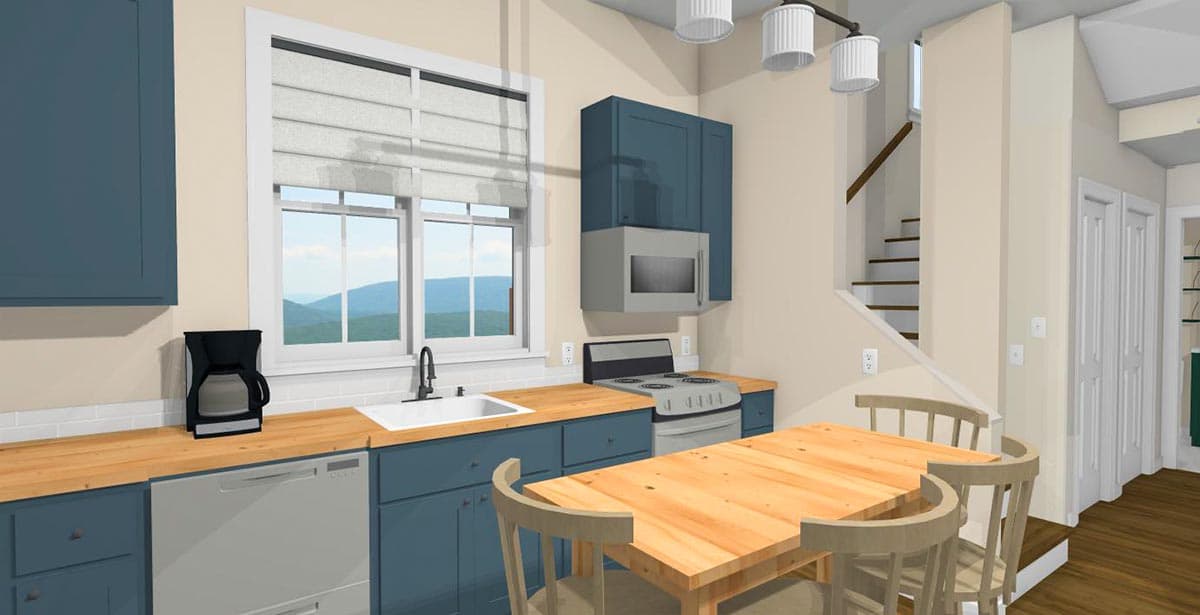 Plan 430827SNG: 3-Bed 960 Square Foot Country Cottage - Image #5 - Acadian, Cottage, Country, Farmhouse, Modern Farmhouse