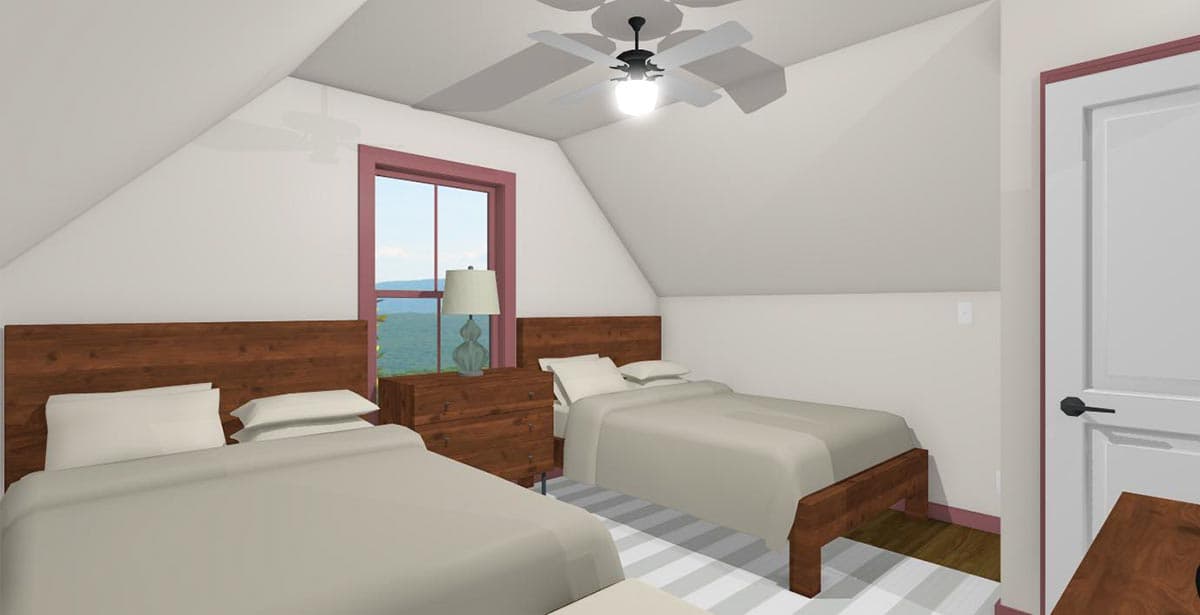 Plan 430827SNG: 3-Bed 960 Square Foot Country Cottage - Image #9 - Acadian, Cottage, Country, Farmhouse, Modern Farmhouse