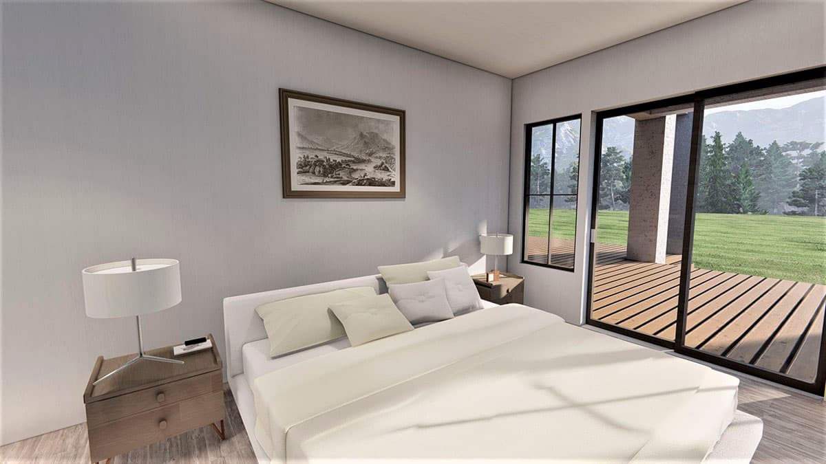 Plan 490078NAH: One-Story 2600 Square Foot Transitional Home Plan with Optional Lower Level Apartment - Image #9 - New American, Ranch, Transitional