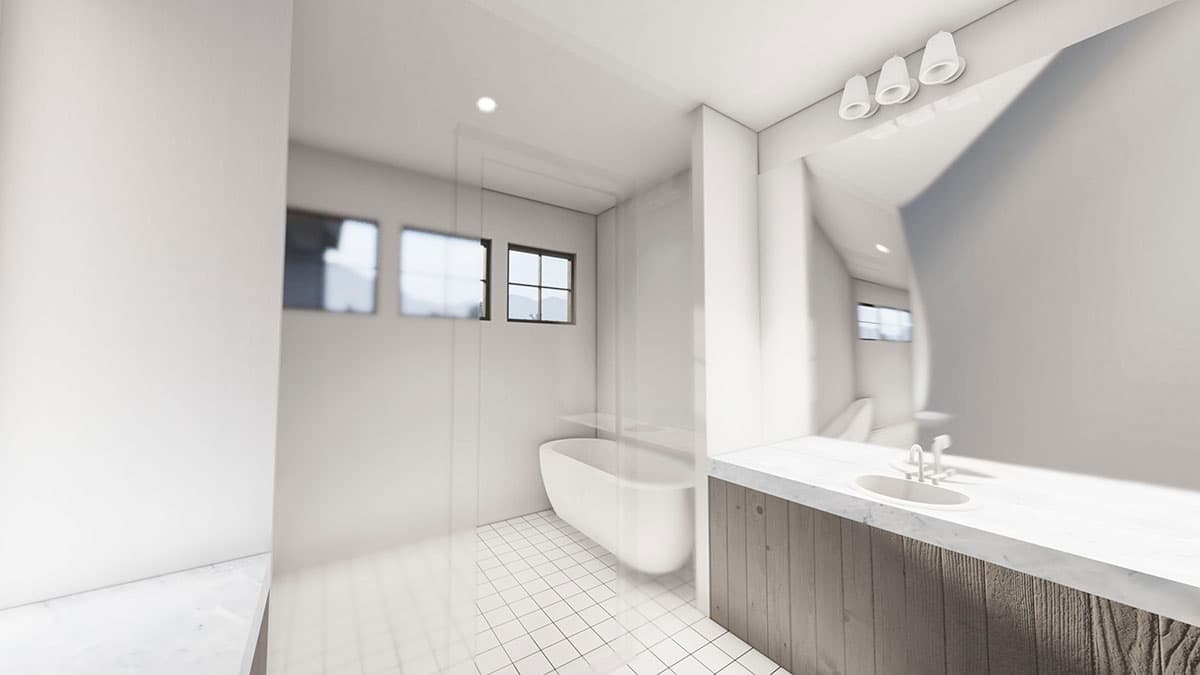 Plan 490078NAH: One-Story 2600 Square Foot Transitional Home Plan with Optional Lower Level Apartment - Image #10 - New American, Ranch, Transitional