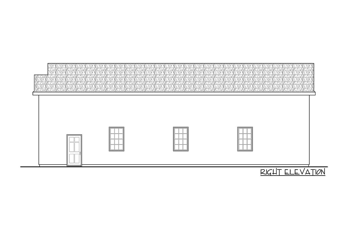 Plan 72370DA: Southwestern-Style 6-Car Garage Plan - Image #4 - Southwest
