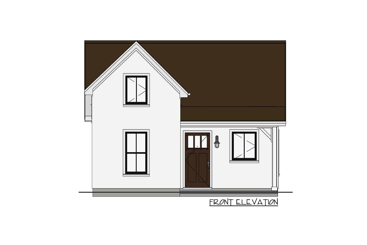 Plan 430828SNG: Compact Cottage Plan with Loft - Image #19 - Cottage, Country, Farmhouse