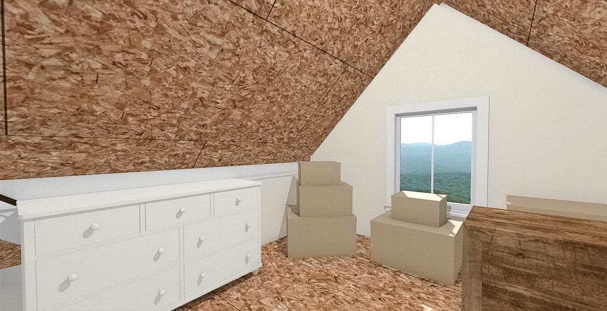 Plan 430828SNG: Compact Cottage Plan with Loft - Image #17 - Cottage, Country, Farmhouse