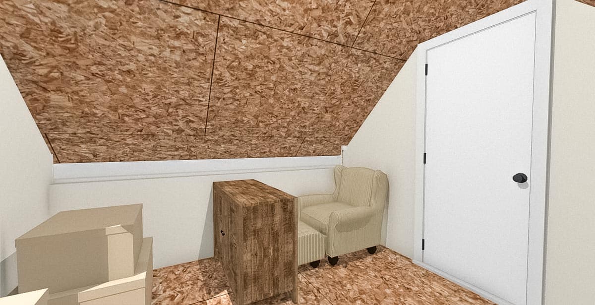 Plan 430828SNG: Compact Cottage Plan with Loft - Image #18 - Cottage, Country, Farmhouse