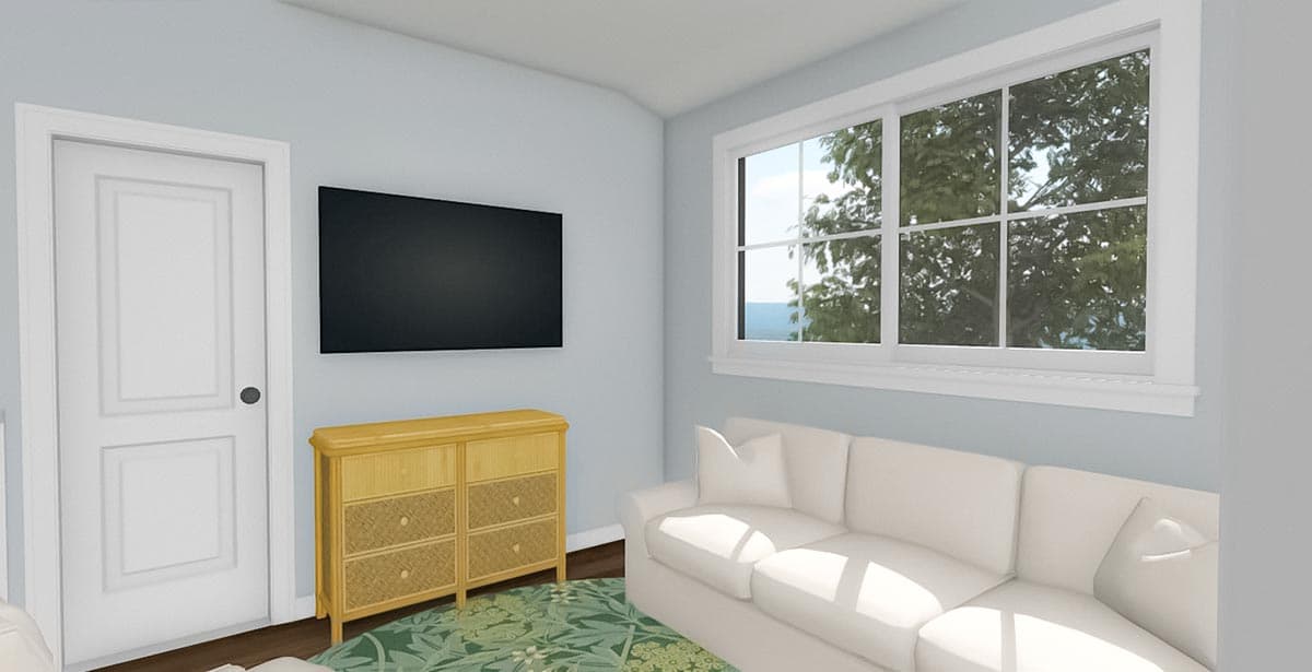 Plan 430829SNG: 800 Square Foot ADU Country Home Plan with 3 Beds - Image #12 - Cottage, Country, Craftsman, Farmhouse, Traditional